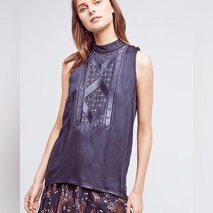 Anthropologie llaria Mockneck Tank NWT xl